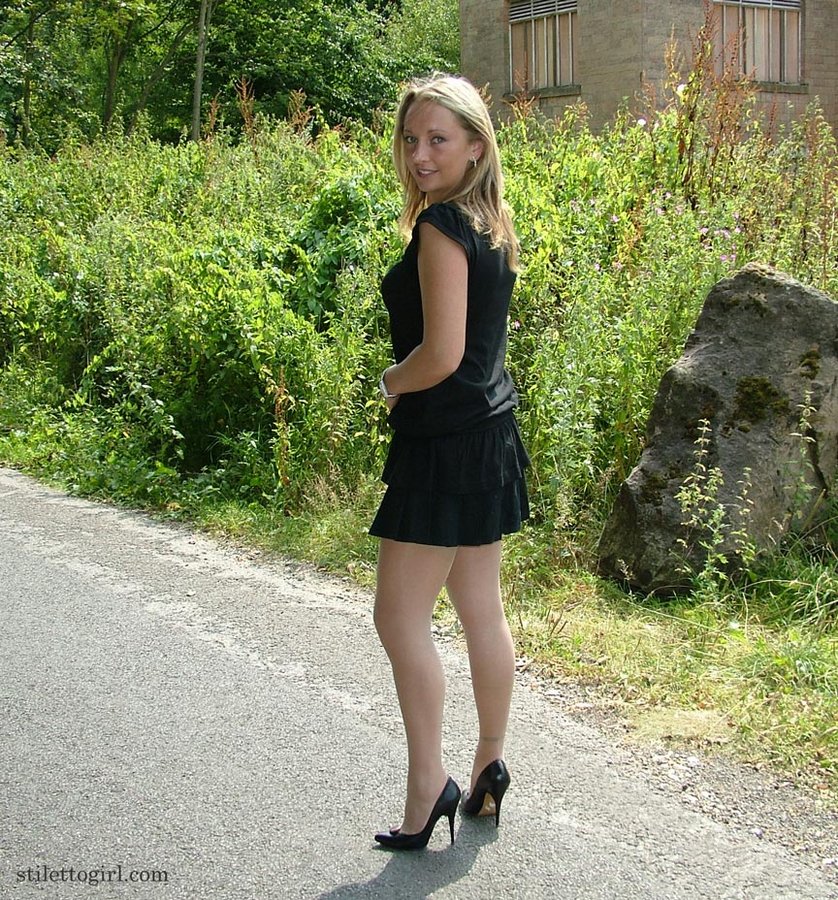  in heels and nylons