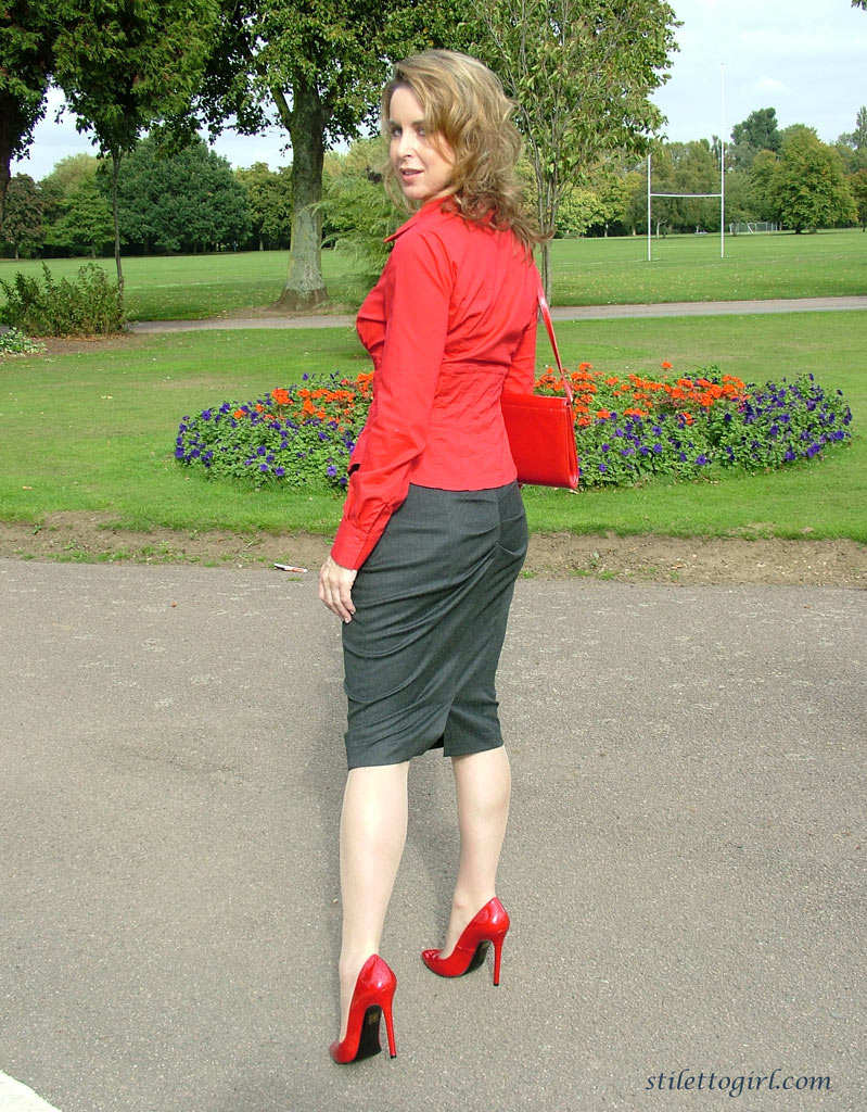 lady in heels and tights