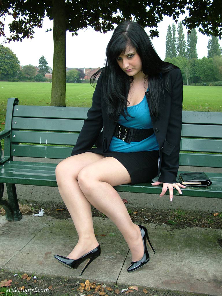 office whore in platforms and stockings