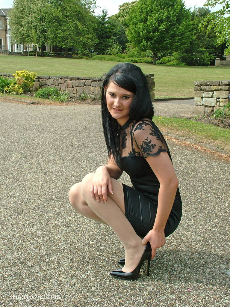 mature in high heels and white stockings