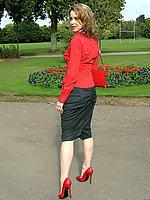 lady in heels and tights