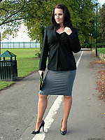 girl in stilettos and pantyhose