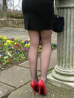 girl in heels and stockings
