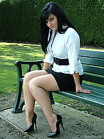 lady in heels and black stockings