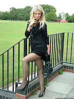 lady in platforms and stockings