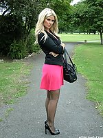 leggy business woman in high heels